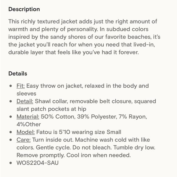 NWT New Faherty June Lake Jacket Size M - Picture 6 of 13